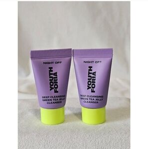 New 3pc Youthforia Night Off Face Wash Gentle Cleanser Travel Size